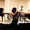 rehearsing, Weill Hall  